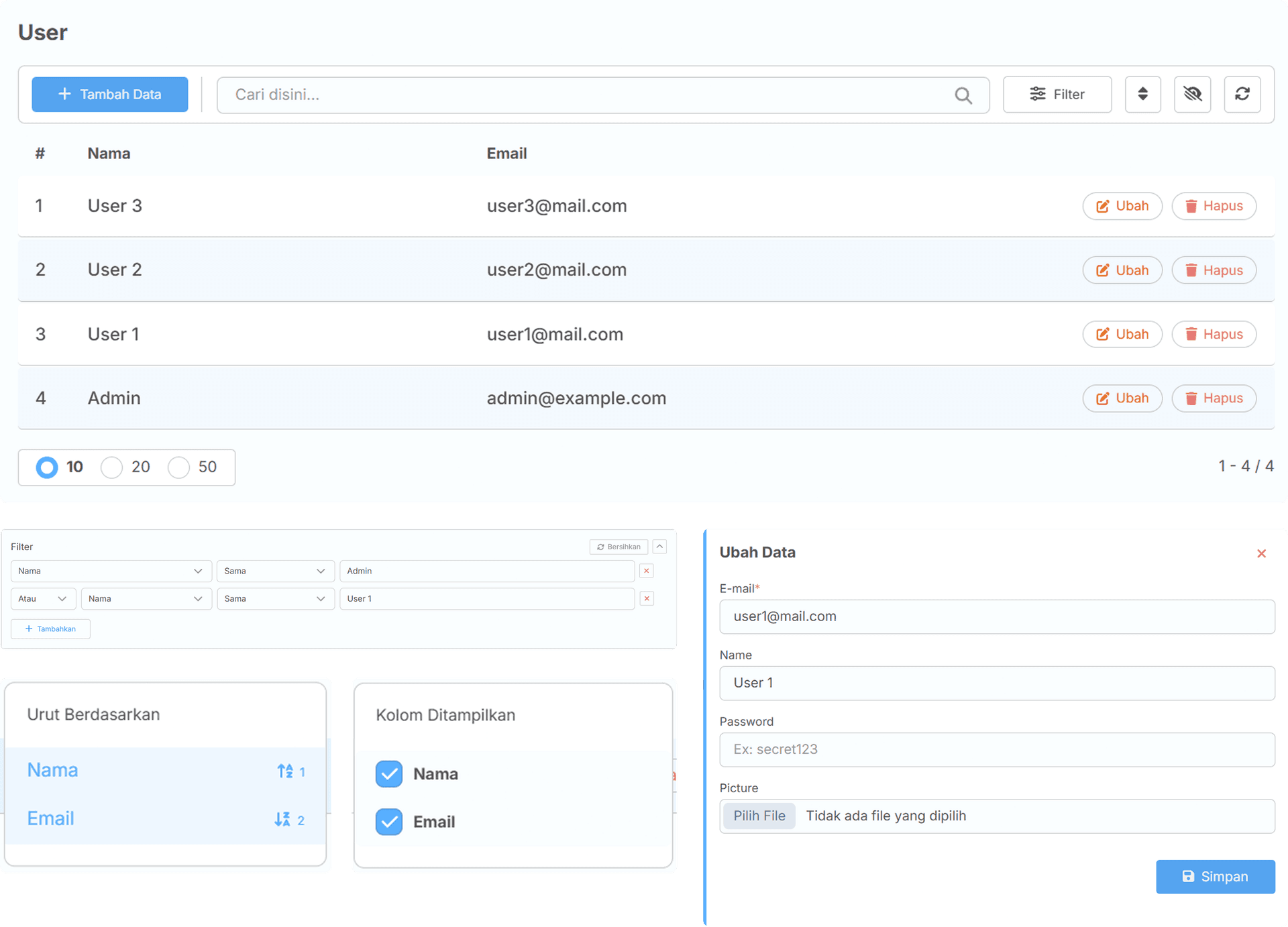 Next-Light Table Supervision